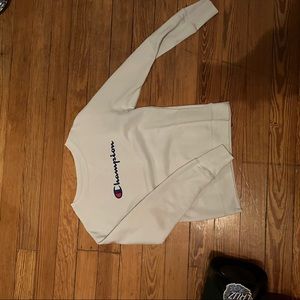 champion white crew neck size xs